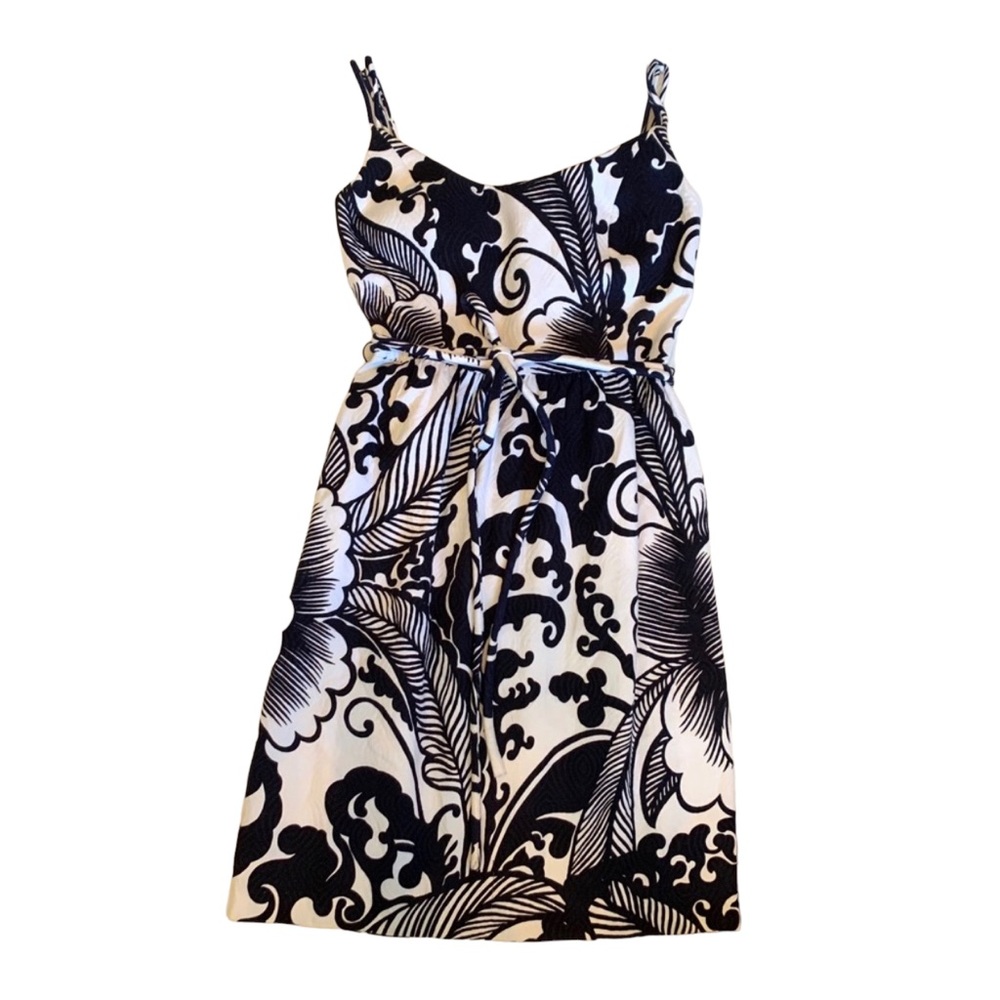 Vintage Milly of New York Women’s Navy & White Spaghetti Strap Dress NWOT Size 2